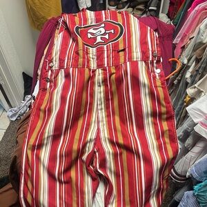 Striped Red and Gold Kids Bottoms